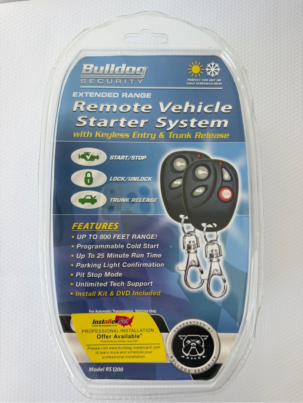Bulldog Security Remote Vehicle Starter System w/Keyless Entry